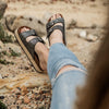 Julz Chicago Leather Sandal - Pewter