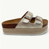 Julz Chicago Metallic Leather Sandal - Gold