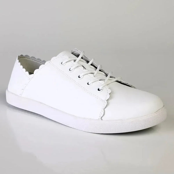 Julz Chloe Leather Sneaker - White