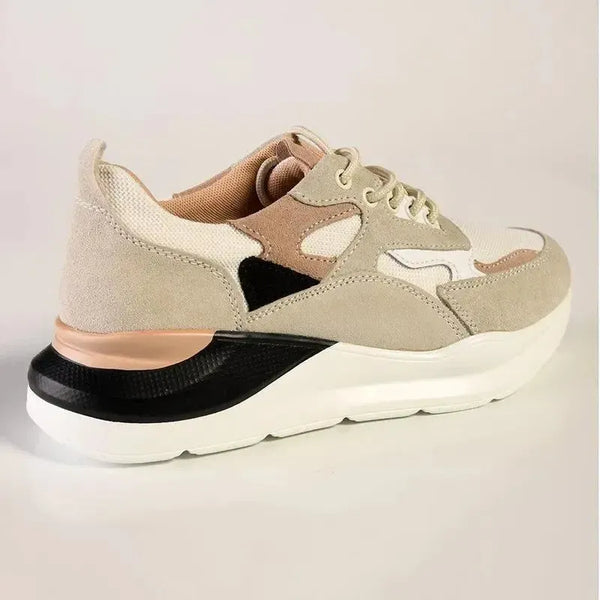 Julz Dara Leather Sneaker - Beige Multi