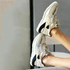 Julz Dara Leather Sneaker - Beige Multi