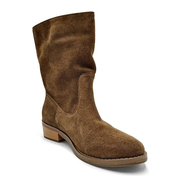 Julz Florence Leather Boot - Hazelnut