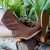 Julz Florence Leather Boot - Hazelnut