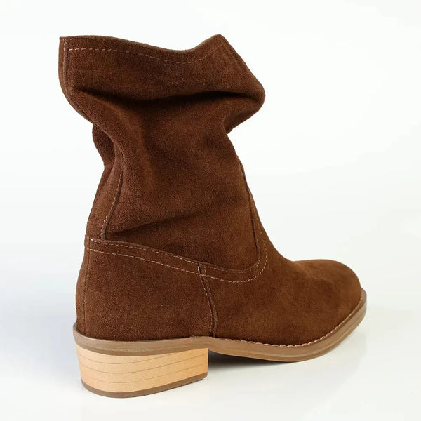 Julz Florence Leather Boot - Hazelnut