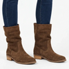 Julz Florence Leather Boot - Hazelnut