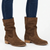 Julz Florence Leather Boot - Hazelnut