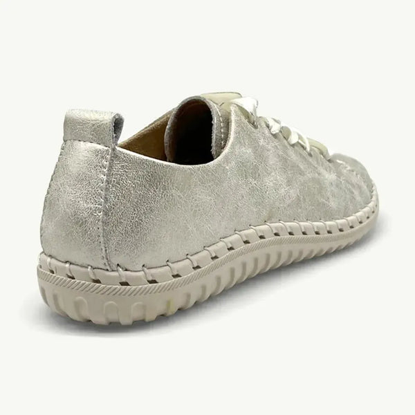 Julz Gina Leather Sneaker - Gold
