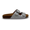 Julz Hudson Glide Leather Sandal - White