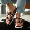 Julz Hudson Leather Sandal - Leopard