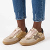 Julz Lumi Leather Sneaker - Gold Leopard