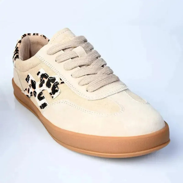 Julz Lumi Leather Sneaker - Taupe
