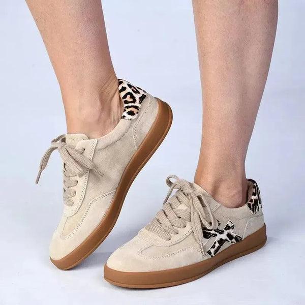Julz Lumi Leather Sneaker - Taupe