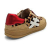 Julz Lumi Leather Sneaker - White/Red Leopard