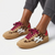 Julz Lumi Leather Sneaker - White/Red Leopard