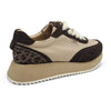 Julz Miles Leather Sneaker - Beige/Olive