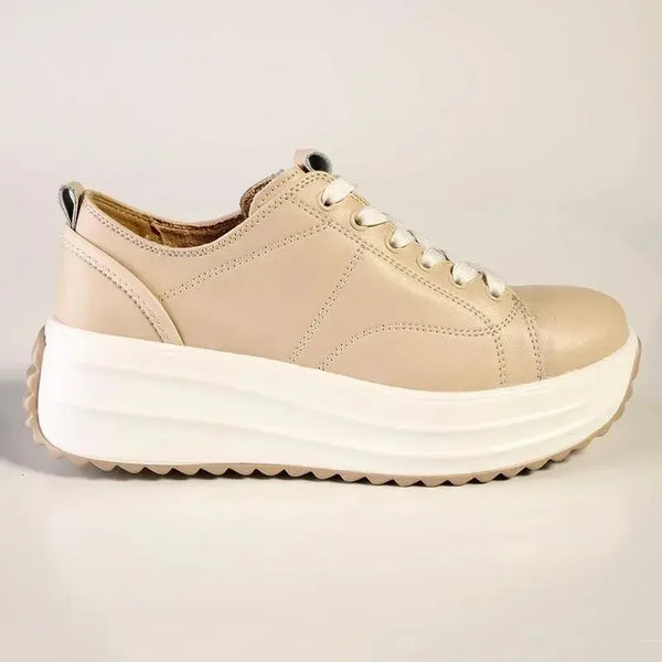 Julz Raya Leather Sneaker - Cream