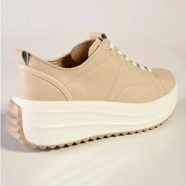 Julz Raya Leather Sneaker - Cream