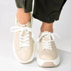 Julz Raya Leather Sneaker - Cream