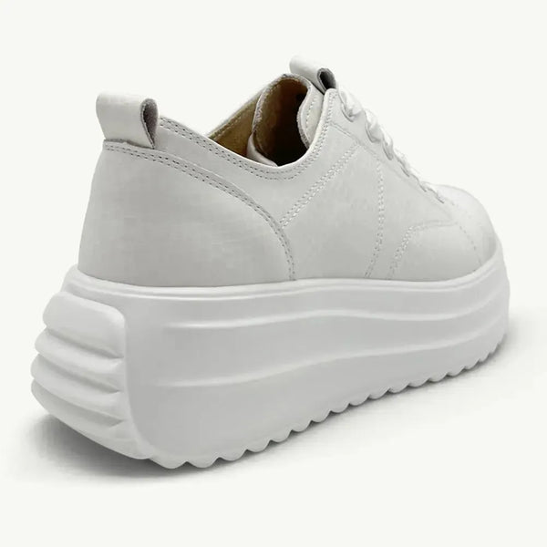 Julz Raya Leather Sneaker - White Snake