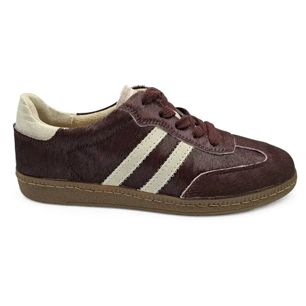 Julz Shiloh Leather Sneaker - Burgundy/White