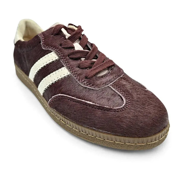 Julz Shiloh Leather Sneaker - Burgundy/White