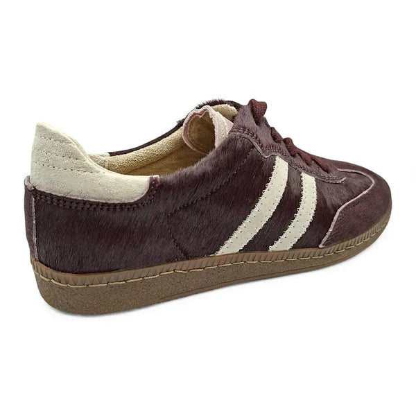 Julz Shiloh Leather Sneaker - Burgundy/White