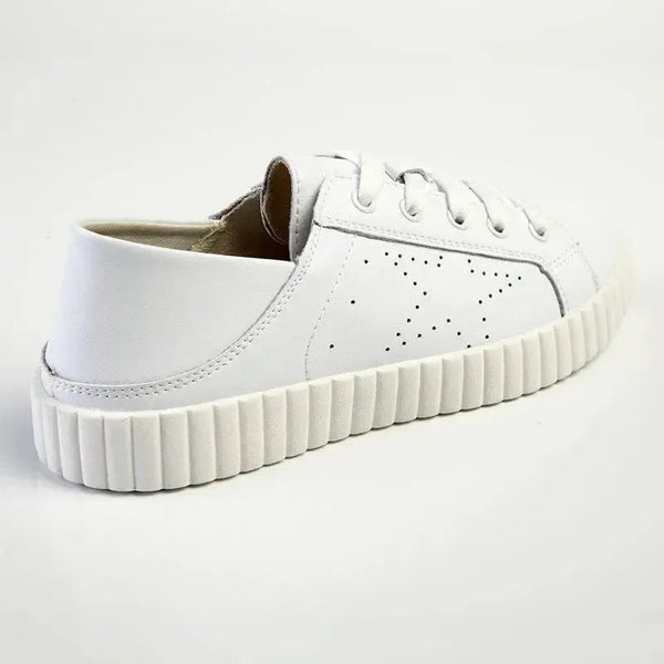 Julz Valentina Leather Sneaker - White