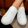 Julz Valentina Leather Sneaker - White