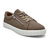 Julz Valentina With Zip Leather Sneaker - Coffee
