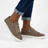Julz Valentina With Zip Leather Sneaker - Coffee