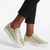 Julz Valentina With Zip Leather Sneaker - Gold Shimmer