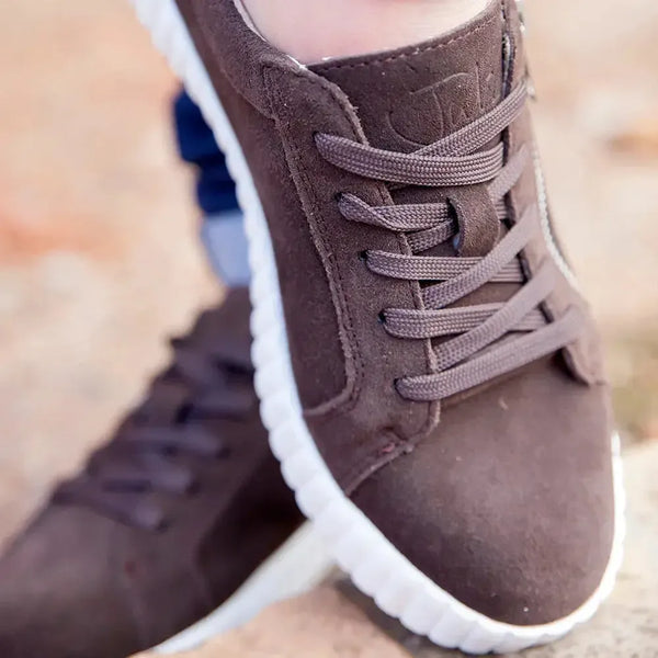 Julz Valentina With Zip Leather Sneaker - Leopard Black