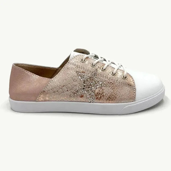 Julz Vicki Leather Sneaker TM - Rose Gold