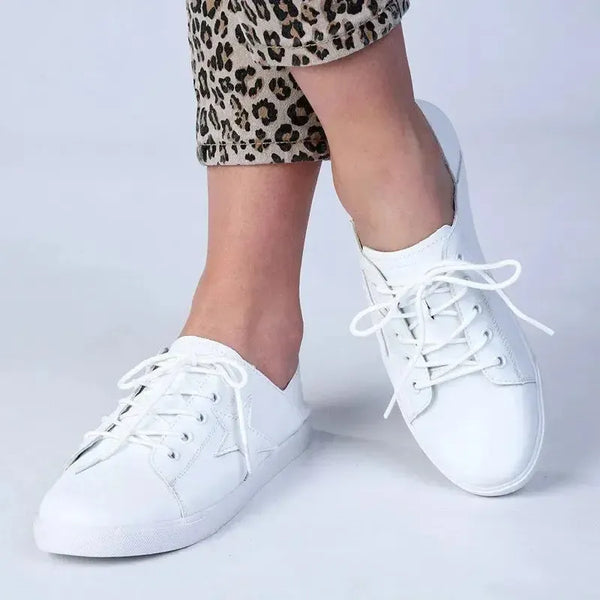 Julz Vicki Leather Sneaker - White