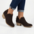 Julz Yara Leather Ankle Boot - Chestnut
