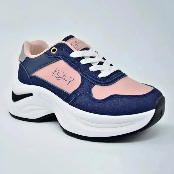 K-STAR 7 Ember Sneaker - Navy/Pink
