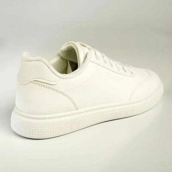 Kadima Wing Tip Sneaker - White Mono