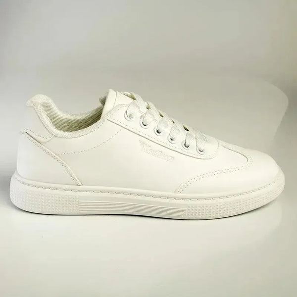 Kadima Wing Tip Sneaker - White Mono