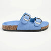 Madison 2 Buckle Comfort BF Sandals - Blue