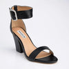 Madison Allan 4 Buckle Sandal-Heel - Black