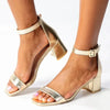 Madison Amira 3 Block Heel - Gold