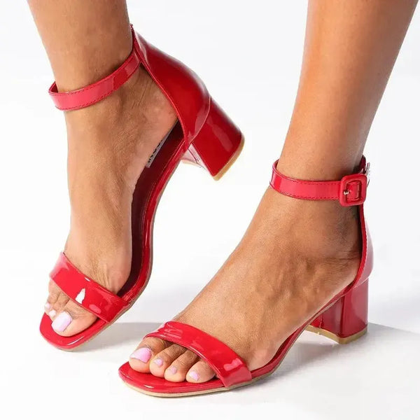 Madison Amira 3 Block Heel - Red