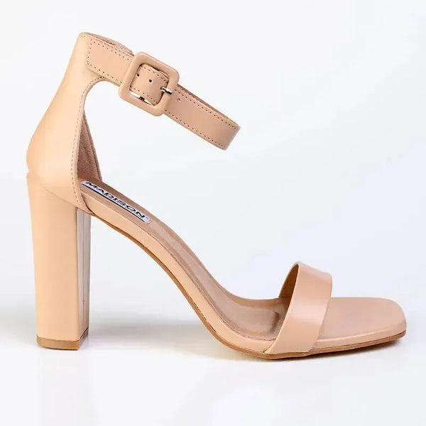 Madison Angelique 4 Basic Block Heel - Nude