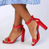 Madison Angelique 4 Basic Block Heel - Red