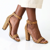 Madison Angelique Block Heel - Bambi Print