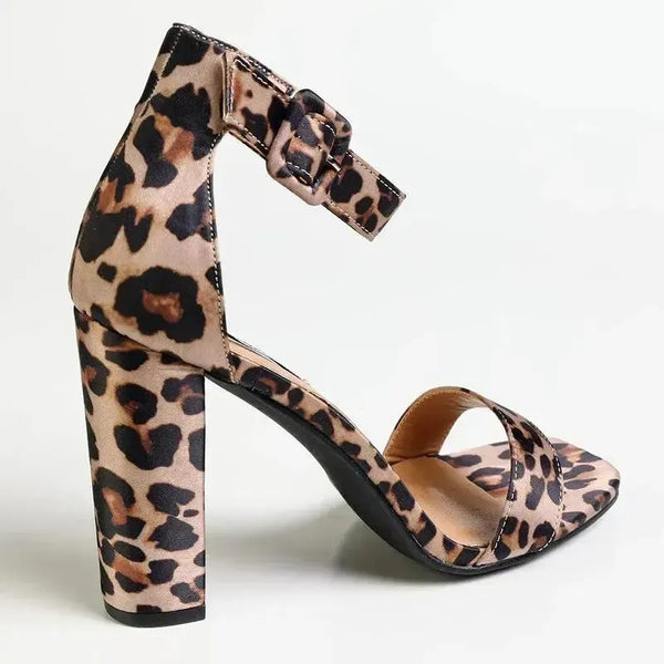 Madison Angelique Block Heel - Leopard
