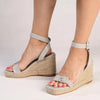 Madison Annabella Espadrille Wedge - Grey