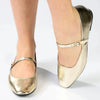 Madison Bambi 2 Pump With Buckle Strap - Gold