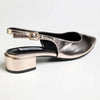 Madison Bellarose Low Block Heel Slingback Sandal - Gold