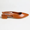 Madison Bellarose Low Block Heel Slingback Sandal - Tan